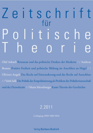 Veith Selk - Die Politik der Entpolitisierung als Problem der Politikwissenschaft und der Demokratie. Budrich Journals